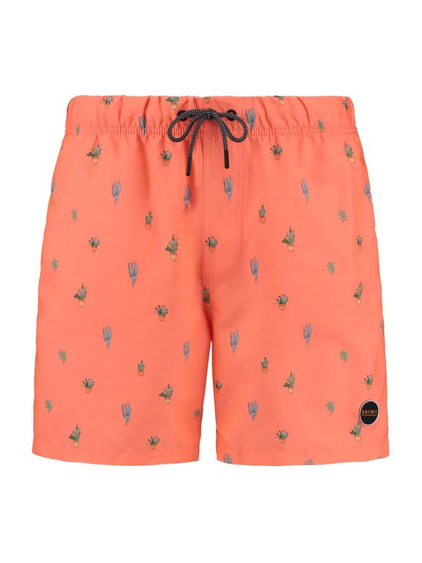 Shiwi Shiwi Шорти за плуване 'Oasis'  светлозелено / оранжево / черно / бяло