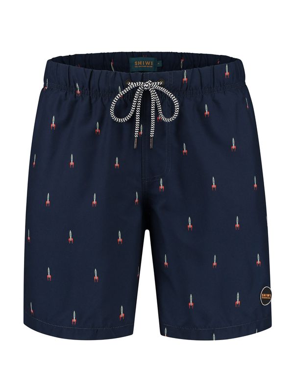 Shiwi Shiwi Шорти за плуване 'Rocket'  тъмносиньо / сиво / червено