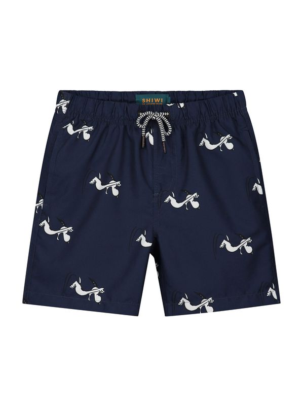 Shiwi Shiwi Шорти за плуване 'Snoopy superrr doggg'  тъмносиньо / черно / бяло