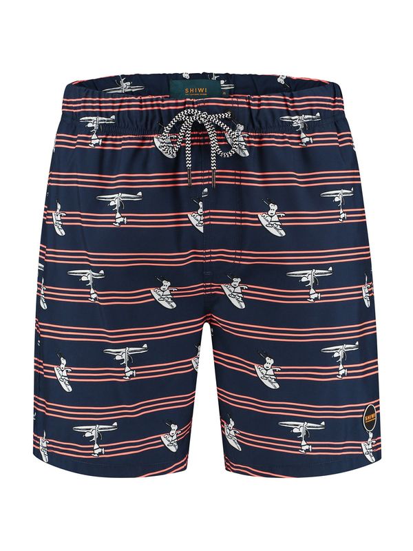 Shiwi Shiwi Шорти за плуване 'Surfer Dude'  тъмносиньо / праскова / бяло