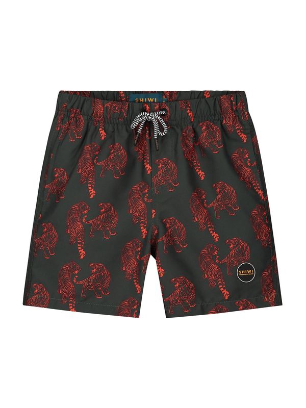 Shiwi Shiwi Шорти за плуване  тъмнозелено / червено