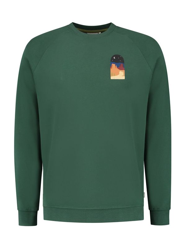 Shiwi Shiwi Суичър  смарагдово зелено / пъстро