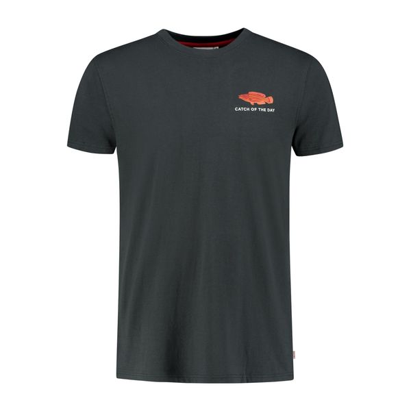 Shiwi Shiwi Тениска 'CATCH OF THE DAY'  каки / оранжево / червено / бяло