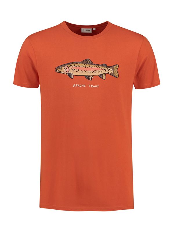 Shiwi Shiwi Тениска  кафяво / къри / тъмнооранжево / пепел от рози / мръсно бяло