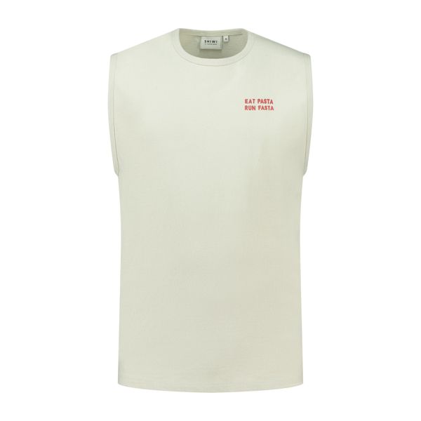 Shiwi Shiwi Тениска 'Pasta'  сиво-бежово / червено