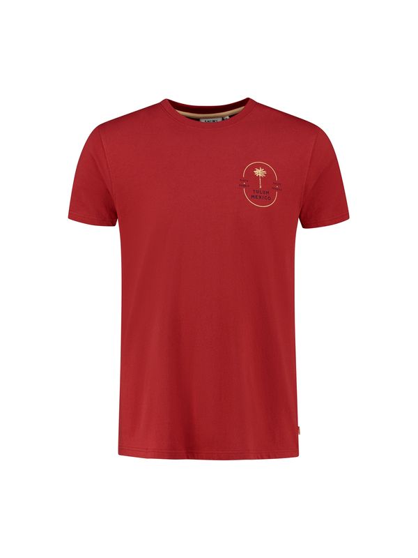 Shiwi Shiwi Тениска 'Tulum Palm'  бежово / тъмносиньо / ръждиво кафяво