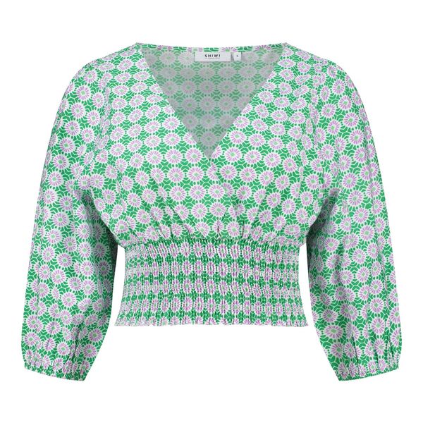 Shiwi Shiwi Топ 'Trinidad'  зелено / пастелнолилаво / бяло