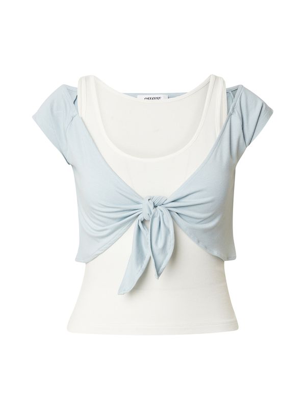 SHYX SHYX Тениска 'Clara'  светлосиньо / бяло