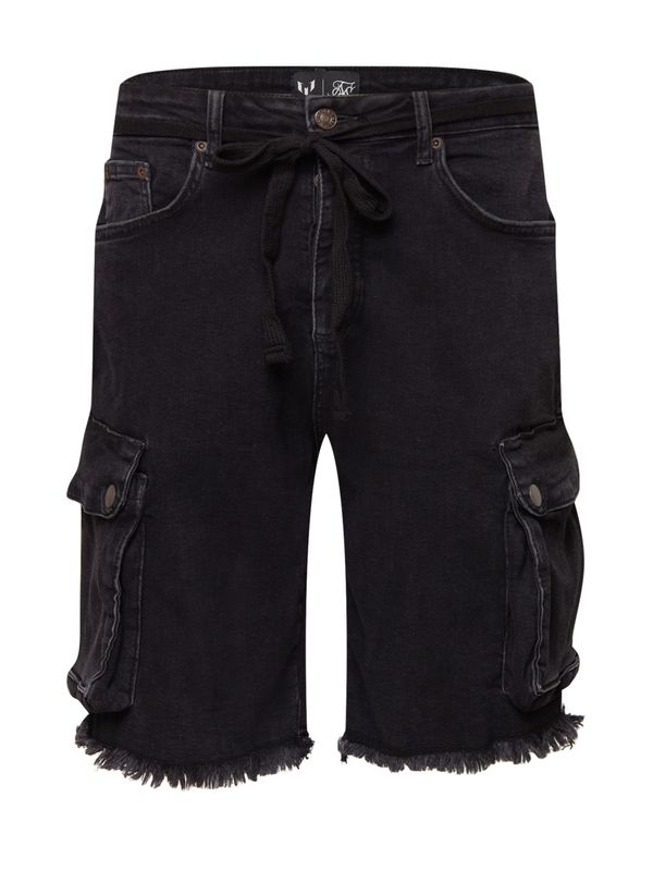 SikSilk SikSilk Карго дънки  черен деним