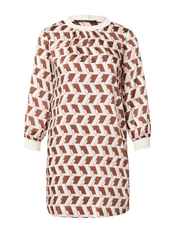 Sisley Sisley Рокля  бежово / синьо / кафяво / бледорозово