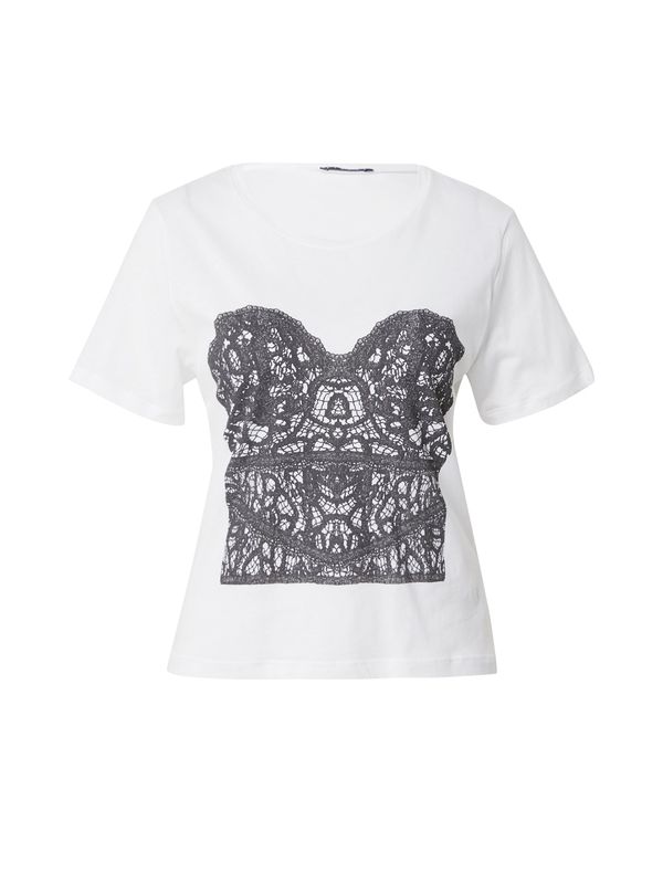 Sisley Sisley Тениска  черно / бяло