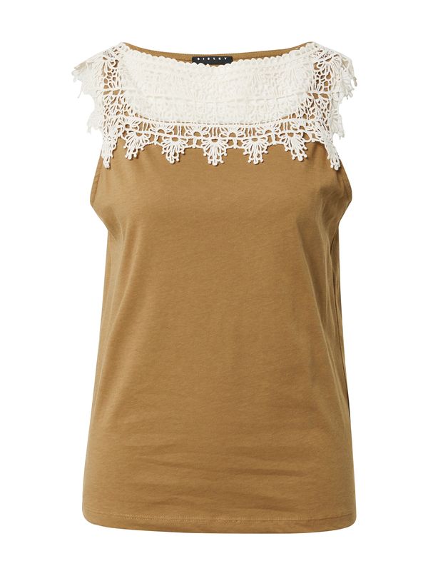 Sisley Sisley Топ  пясъчен / бяло