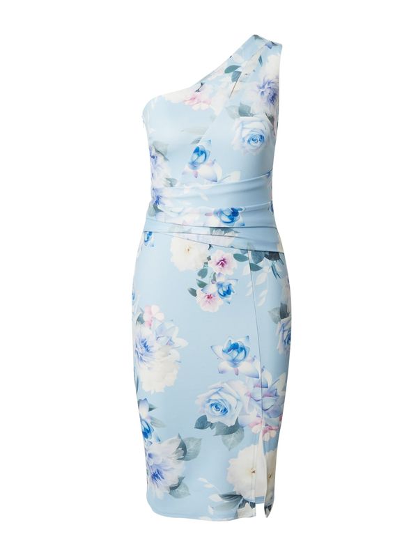 Sistaglam Sistaglam Рокля за коктейл  светлосиньо / зелено / лилав / бяло