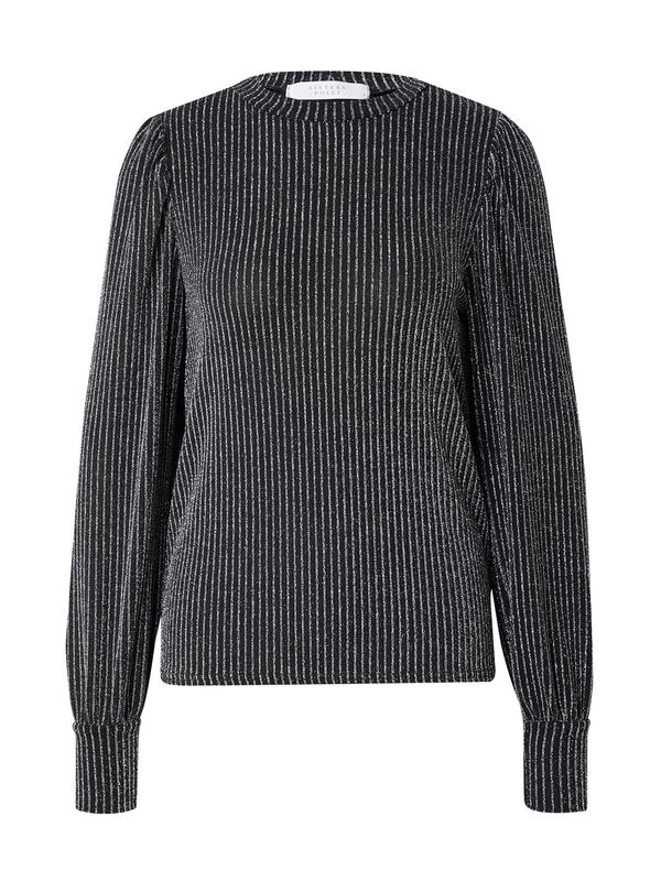 SISTERS POINT SISTERS POINT Блуза 'GYA'  черно / сребърно