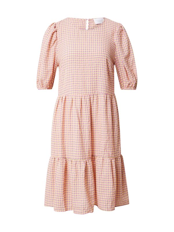 SISTERS POINT SISTERS POINT Рокля  шоколад / лилав / светлооранжево