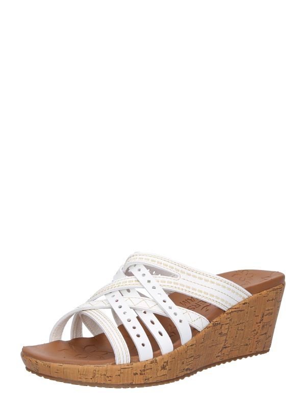 SKECHERS SKECHERS Чехли 'Beverlee - Hot Spring'  бежово / бяло