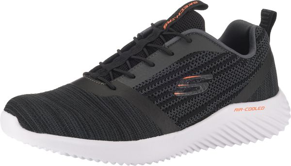 SKECHERS SKECHERS Ниски маратонки 'Bounder'  сив меланж / тъмнооранжево / черно