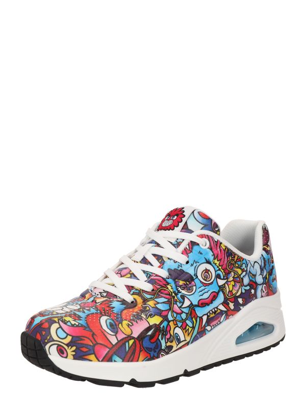 SKECHERS SKECHERS Ниски маратонки 'UNO'  синьо / жълто / бледорозово / червено