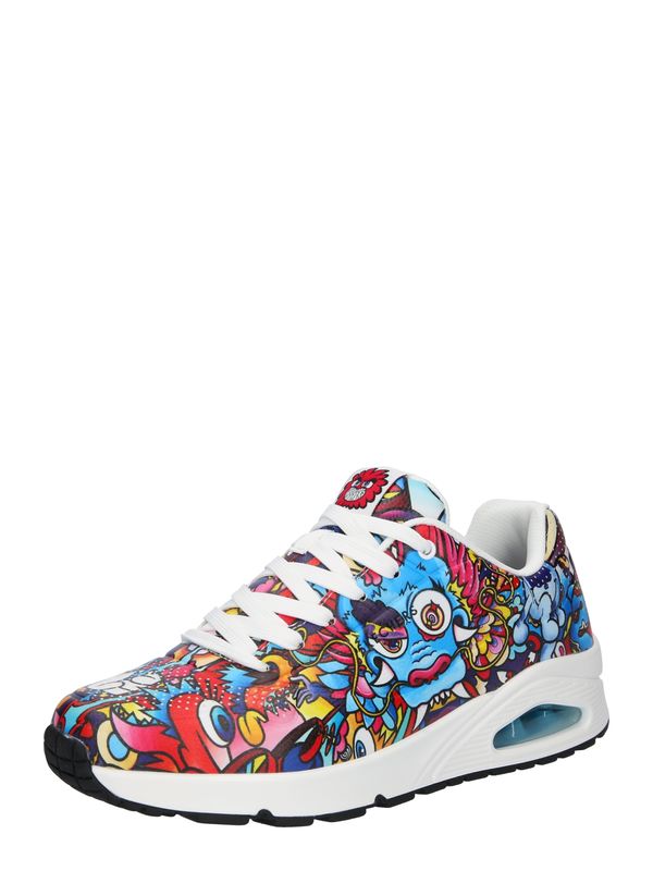 SKECHERS SKECHERS Ниски маратонки 'UNO'  светлосиньо / жълто / червено / бяло