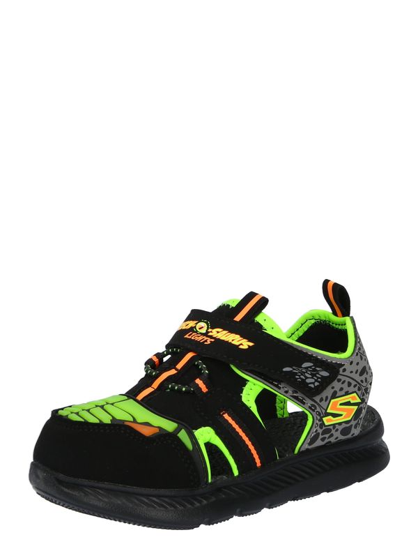 SKECHERS SKECHERS Отворени обувки 'DINO-RAYS'  жълто / лайм / оранжево / черно