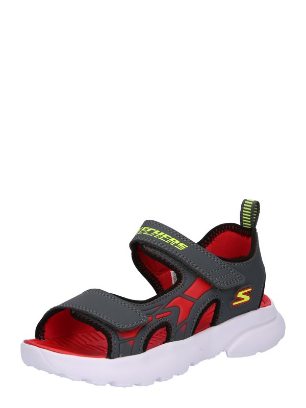 SKECHERS SKECHERS Отворени обувки 'RAZOR SPLASH'  лимоненожълто / тъмносиво / червено