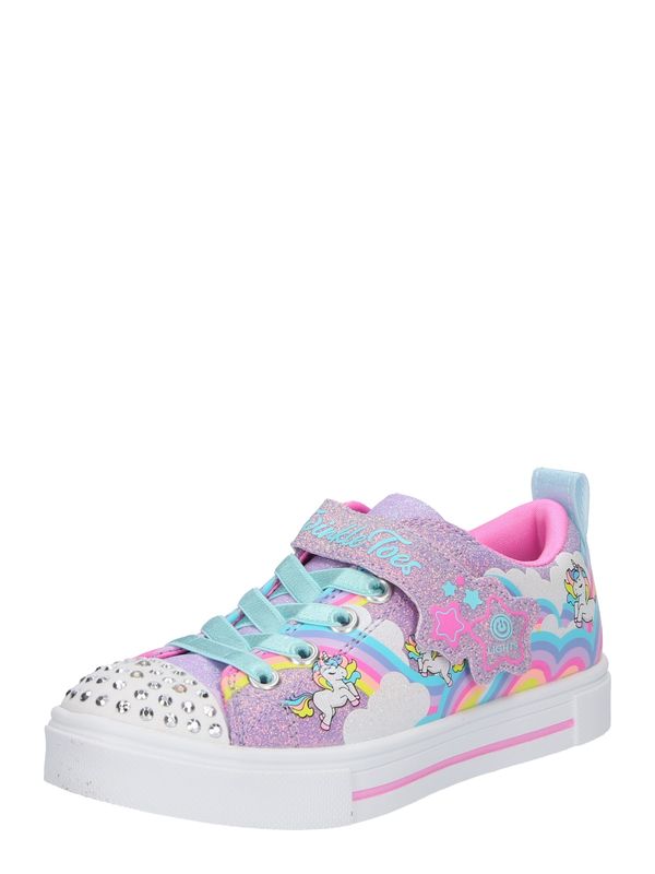SKECHERS SKECHERS Сникърси 'TWINKLE SPARKS - JUMPIN' CLOUDS'  светлосиньо / лавандула / розово / бяло
