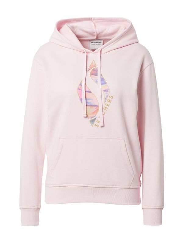 SKECHERS SKECHERS Спортен суитшърт с качулка  жълто / виолетов / сьомга / пепел от рози