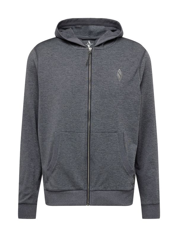 SKECHERS SKECHERS Спортна жилетка с качулка  сиво / сив меланж