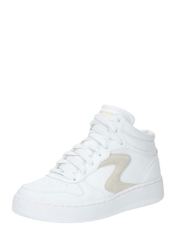 SKECHERS SKECHERS Високи маратонки 'SPORT COURT 92'  тъмнобежово / бяло