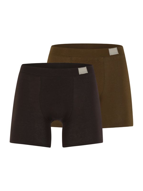 SLOGGI SLOGGI Боксерки 'men GO Natural H'  тъмнокафяво / маслина