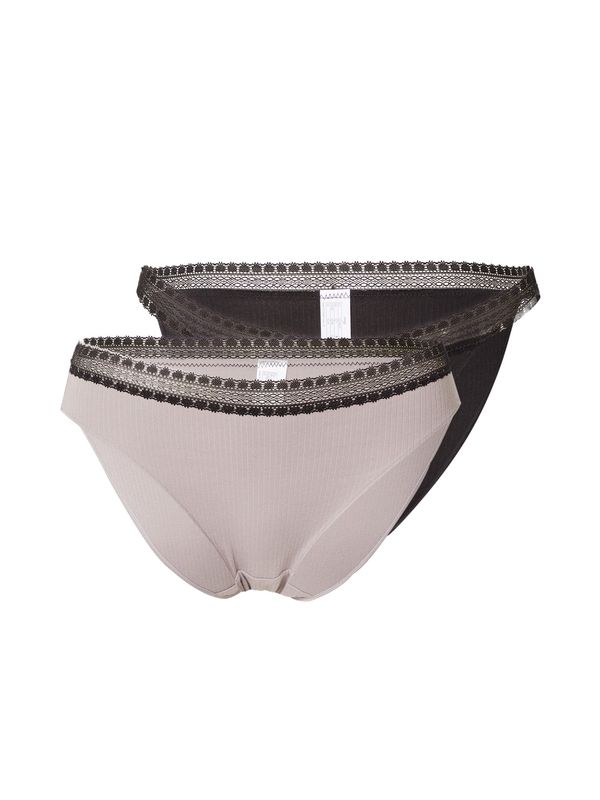 SLOGGI SLOGGI Слип 'GO Ribbed'  светлосиво / черно