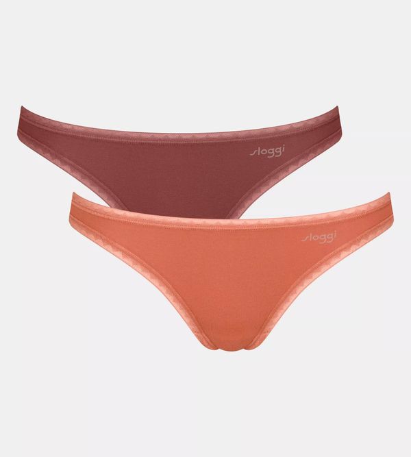 SLOGGI SLOGGI Слип 'GO'  ръждиво кафяво / карминено червено