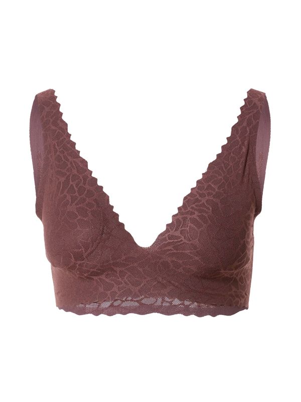 SLOGGI SLOGGI Сутиен 'Zero Feel Lace 2.0'  ръждиво кафяво
