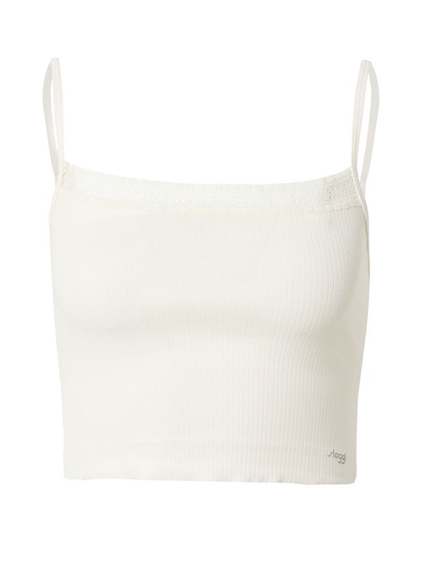 SLOGGI SLOGGI Тениска за спане 'GO Ribbed'  кремаво