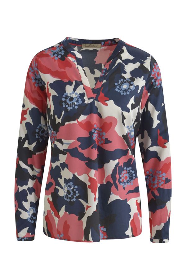 Smith&Soul Smith&Soul Блуза  бежово / морскосиньо / червено