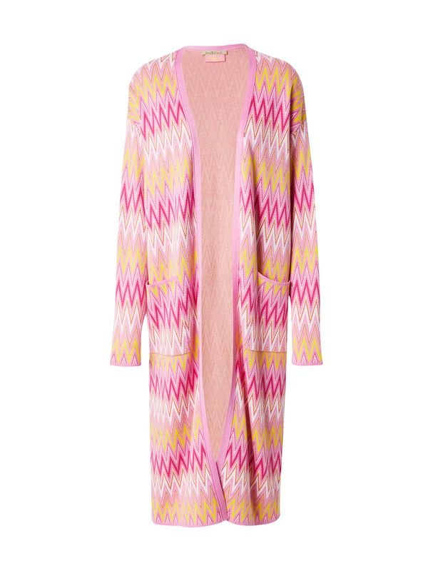 Smith&Soul Smith&Soul Плетена жилетка  жълто / розово / бледорозово / бяло