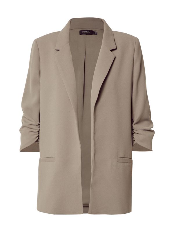 SOAKED IN LUXURY SOAKED IN LUXURY Блейзър 'Shirley'  сиво-бежово