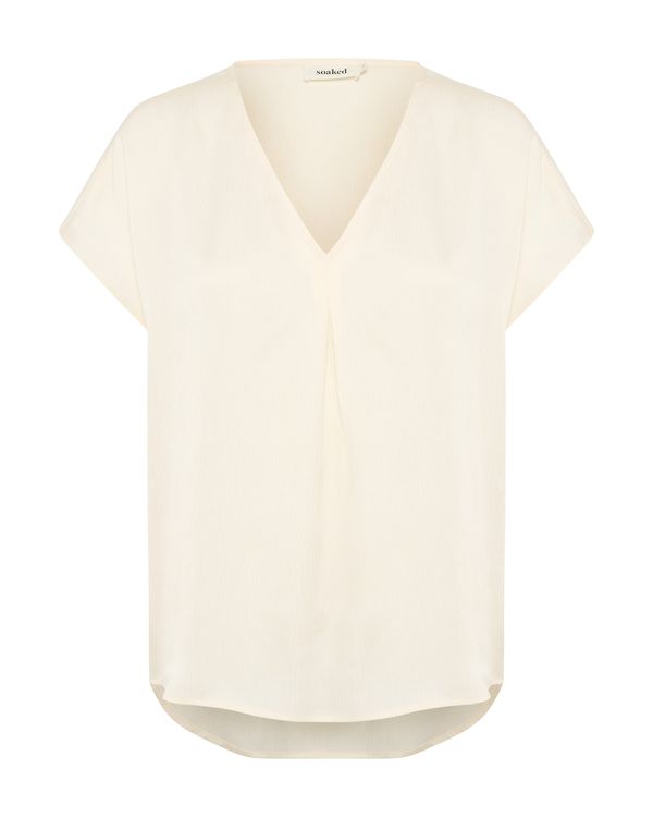 SOAKED IN LUXURY SOAKED IN LUXURY Блуза 'Ioana'  бял памук
