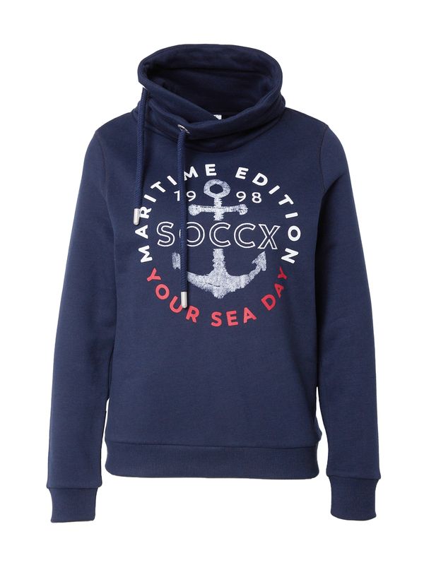 Soccx Soccx Суичър  нейви синьо / бяло