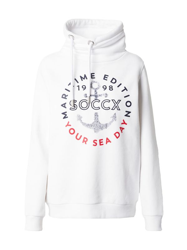 Soccx Soccx Суичър  нейви синьо / сиво / червено / бяло