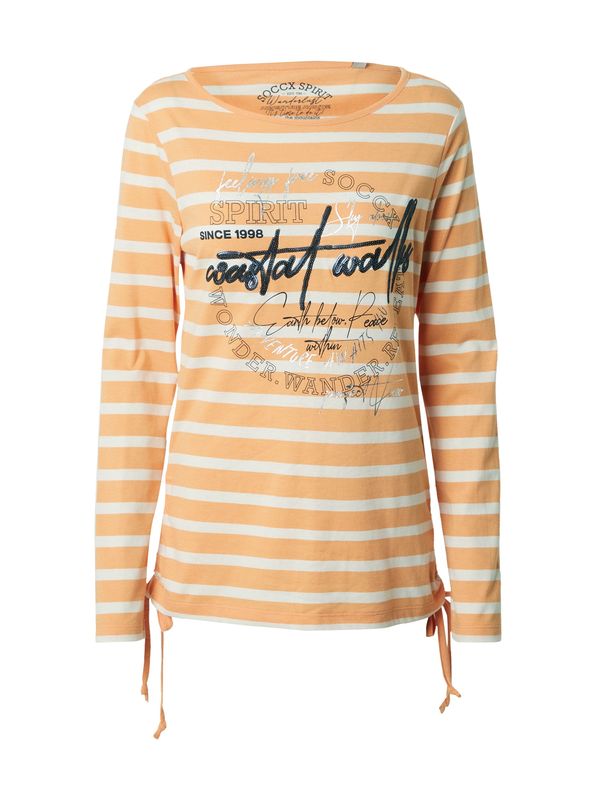 Soccx Soccx Тениска  кайсия / черно / сребърно / бяло