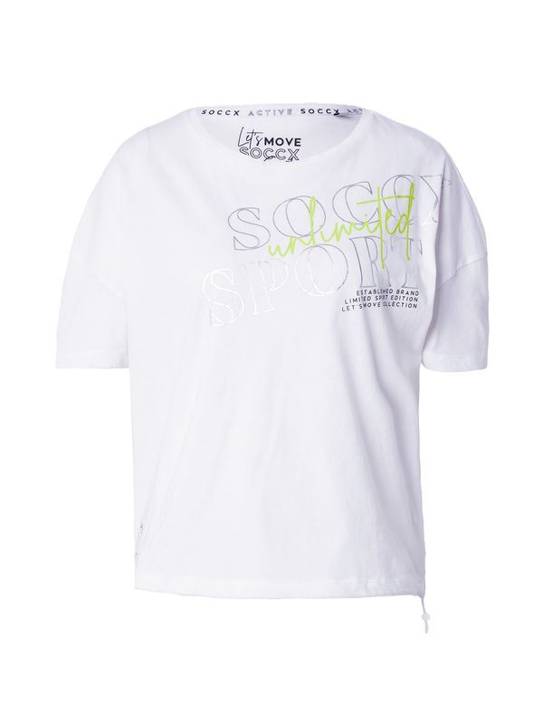 Soccx Soccx Тениска  лимоненожълто / черно / сребърно / бяло