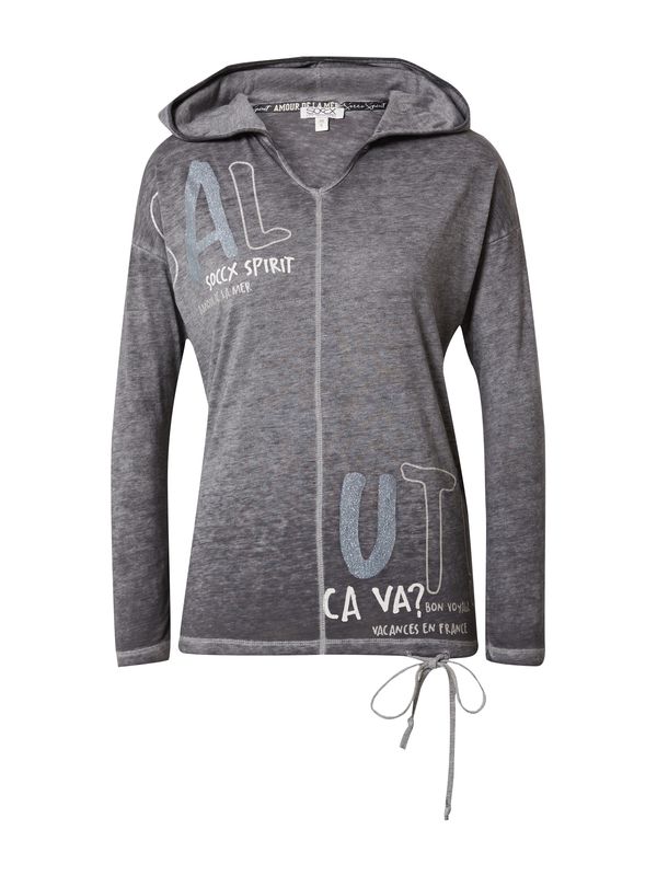 Soccx Soccx Тениска  слонова кост / опушено синьо / сив меланж