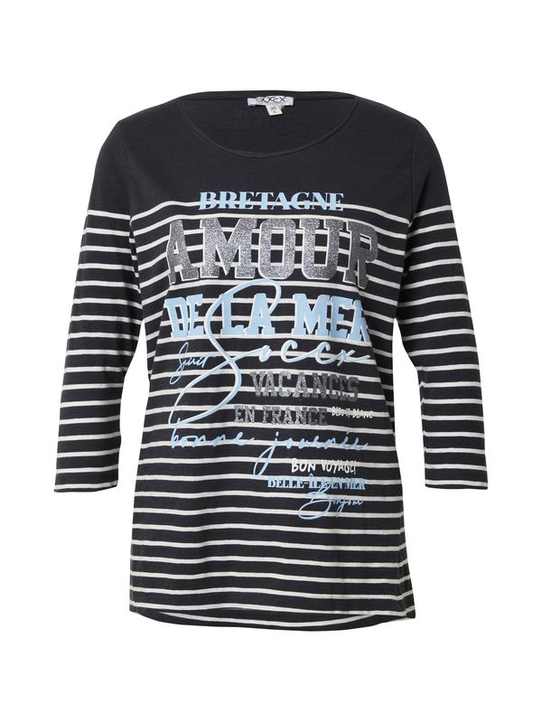 Soccx Soccx Тениска  светлосиньо / черно / сребърно / бяло