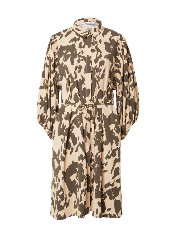 Soft Rebels Soft Rebels Рокля тип риза 'Tulip'  бежово / маслина