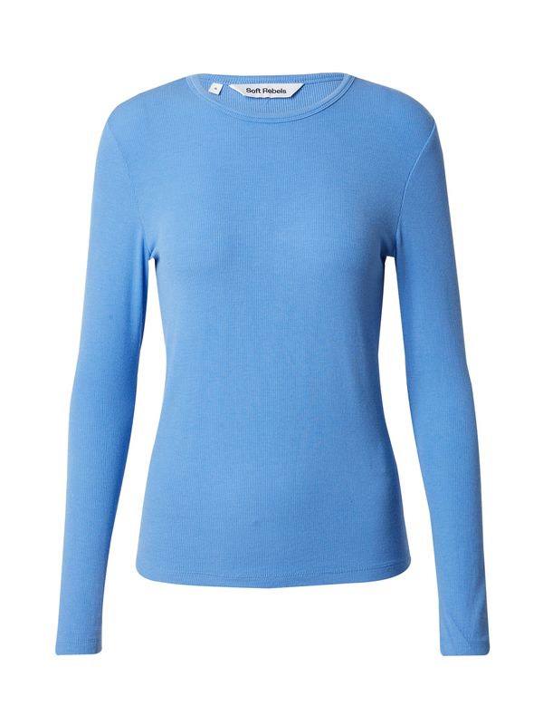 Soft Rebels Soft Rebels Тениска 'Fenja'  опушено синьо