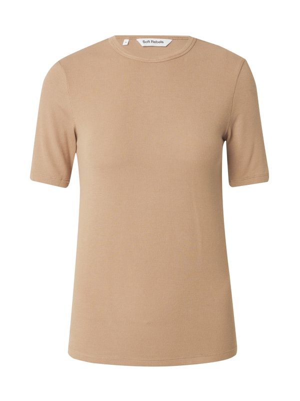 Soft Rebels Soft Rebels Тениска 'Fenja'  светлокафяво