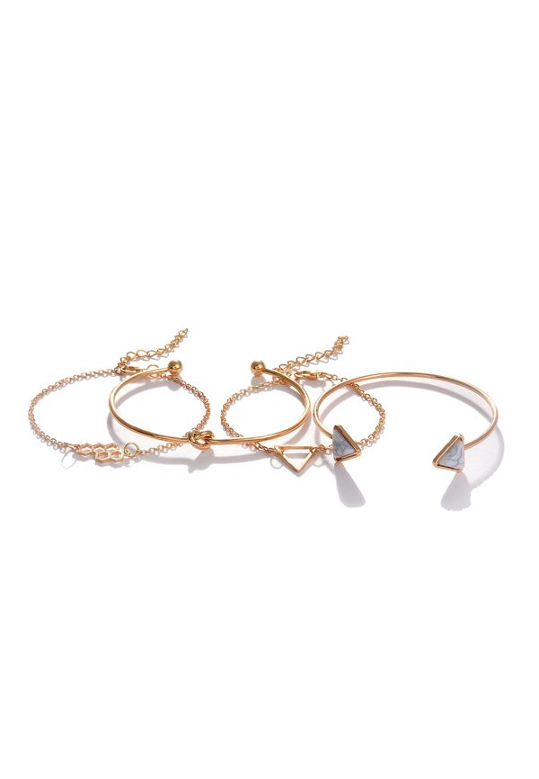 SOHI SOHI Гривна 'Ainsley'  светлосиньо / злато