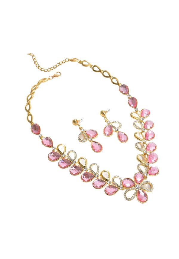 SOHI SOHI Комплект бижута 'Luisa'  злато / розово / прозрачно