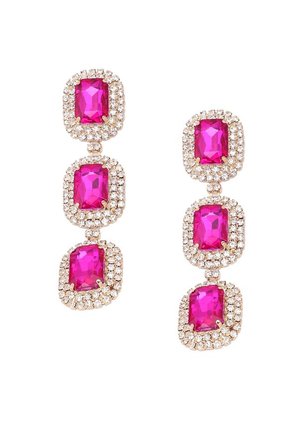 SOHI SOHI Обеци 'Aggy'  розово / сребърно